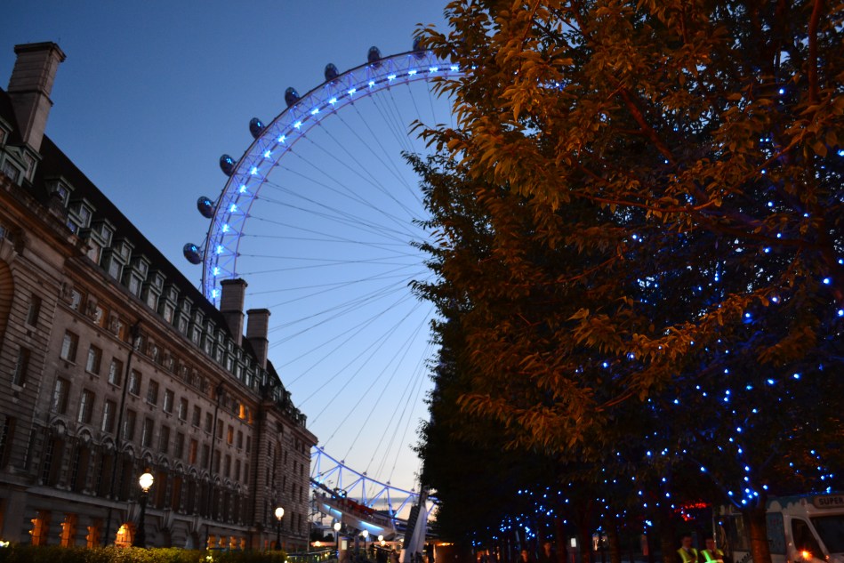 London Eye al atardecer